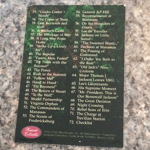 The Blue and the Gray Civil War cards by artist Mort Kunstler. 1997.  Set of 72 - Picture 8 of 9